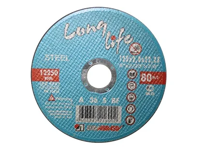 Круг отрезной для металла Long Life LUGAABRASIV (125х1.0х22.2 мм)