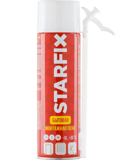 Пена монтажная бытовая всесезонная STARFIX Straw Foam