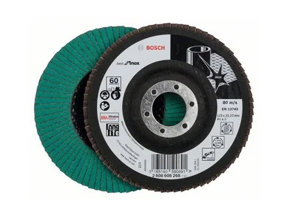 Круг лепестковый P60 плоский BEST FOR INOX BOSCH