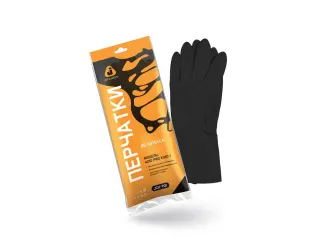 Перчатки КЩС тип 1 р-р 9(L) К80 Щ40 (инд. уп.) JETA SAFETY (Acid Pro)