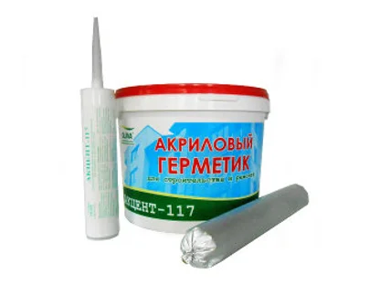 Герметик акриловый строительный АКЦЕНТ-117 (ведро 15 кг)