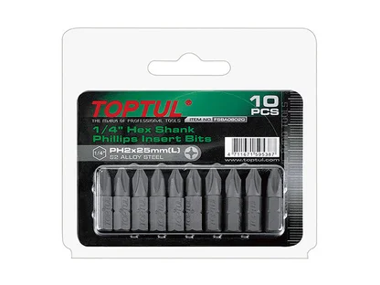 Насадка крестообразная PH1 10шт блистер TOPTUL