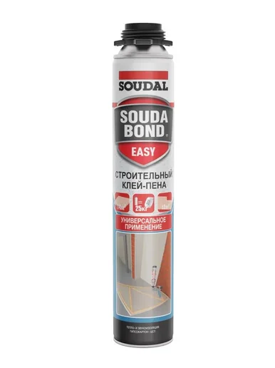 Клей-пена полиуретановая пистолетная "Soudal"Soudabond Easy "