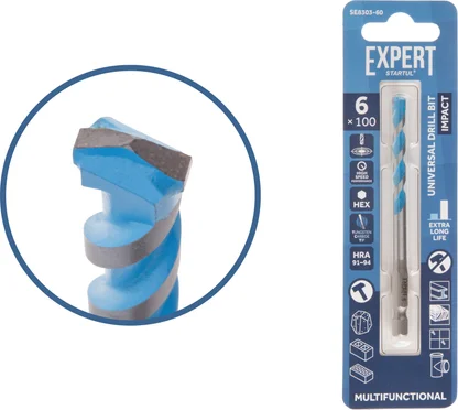 Сверло универсальное MultiFunctional EXPERT STARTUL (победитовое, по мультиматериалам) (6х100 мм)