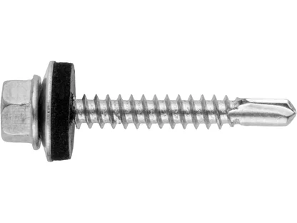 Саморез кровельный цинк, шайба с прокл., PT3 STARFIX (по металлу) (5.5х38 мм 50 шт, пластиковый контейнер)