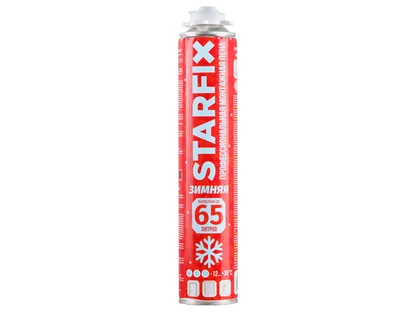 Пена монтажная профессиональная зимняя STARFIX Gunfoam Winter 65
