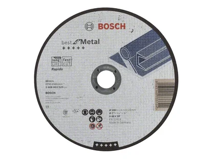 Круг отрезной для металла Best BOSCH (прямой)