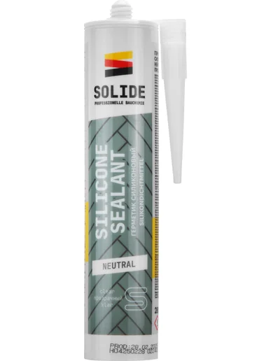 Герметик силиконовый нейтральный SOLIDE (прозрачный)