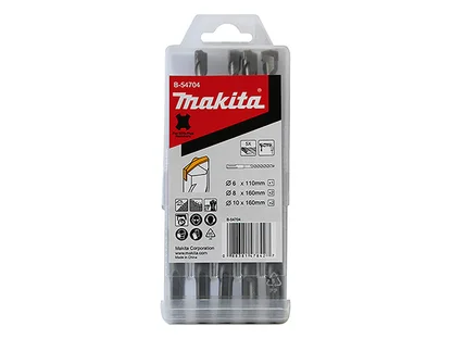 Набор буров SDS-Plus CENTERING TIP MAKITA 5 шт (1шт, 2шт, 2шт)
