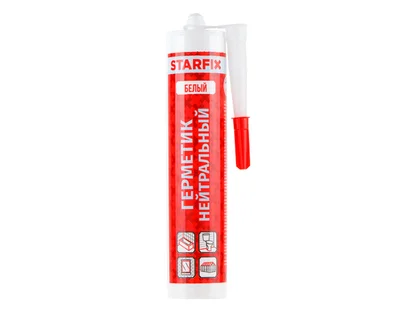 Герметик силиконовый нейтральный STARFIX (белый)