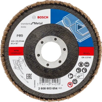 Круг лепестковый K80 конический STANDARD FOR METAL BOSCH