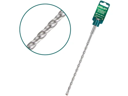 Бур (сверло) SDS-plus S4 ВОЛАТ (бур по бетону) (8х210х260 мм)