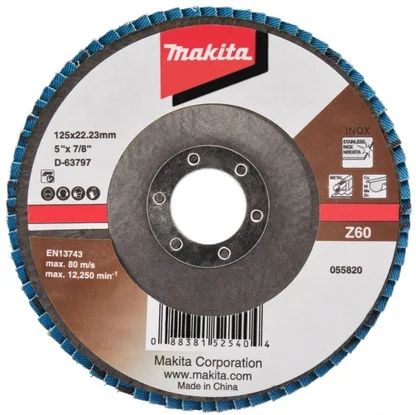 Круг лепестковый шлифовальный, Z60, стекловолокно, угловой Makita