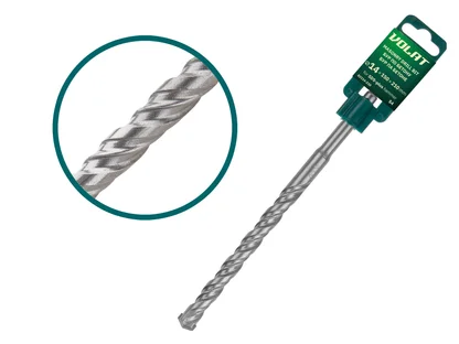 Бур (сверло) SDS-plus S4 ВОЛАТ (бур по бетону) (14х150х210 мм)