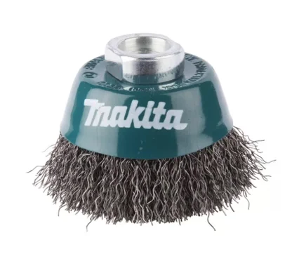 Щетка д/шлиф.маш. проволочная чашечная MAKITA (для УШМ, d100 мм, толщ. проволоки, гофрированная, нерж.,)