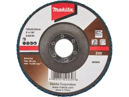 Круг лепестковый шлифовальный, Z40, стекловолокно, угловой Makita