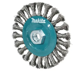 Щетка д/шлиф.маш. проволочная дисковая MAKITA (для УШМ, d125 мм, толщ. проволоки, толстые пучки, нерж.)