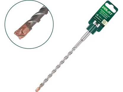 Бур (сверло) SDS-plus QUADRO-X ВОЛАТ (бур по бетону, крестовая пластина) (8х150х210 мм)