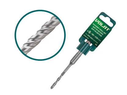 Бур (сверло) SDS-plus S4 ВОЛАТ (бур по бетону) (5х50х110 мм)
