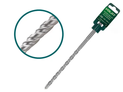 Бур (сверло) SDS-plus S4 ВОЛАТ (бур по бетону) (10х150х210 мм)