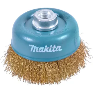 Щетка д/шлиф. маш. чашечная проволочная; MAKITA (гофрированная, латунь)