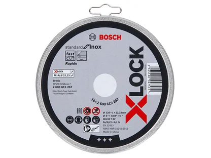 Круг отрезной для нерж. стали X-LOCK Standard BOSCH (прямой)