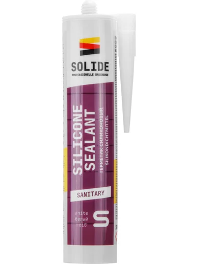 Герметик силиконовый санитарный SOLIDE (белый)