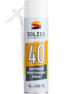 Пена монтажная бытовая всесезонная SOLIDE Foam 40