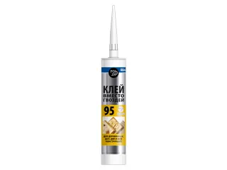 Клей монтажный POINT "Клей вместо гвоздей 95", (прозрачный, для деревянных, ДСП, ДВП и ОСБ конструкций)