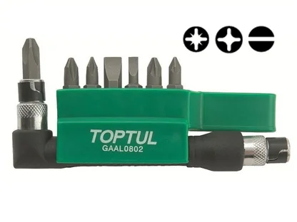 Набор бит 1/4" 8шт. TOPTUL (30 мм)