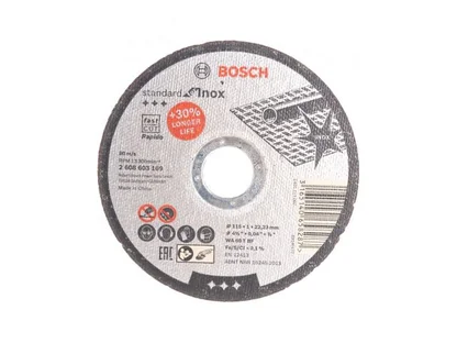 Круг отрезной для нерж. стали Standard BOSCH